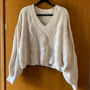 Knit cropped sweater